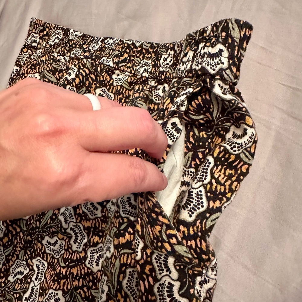 Rachel Zoe Bohemian 100% Linen Skirt with pockets - Picture 4 of 6